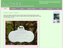 Tablet Screenshot of alitags.com